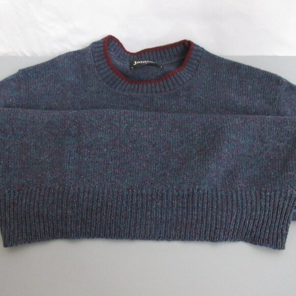 Vintage Jantzen Sweater Mens Sz Medium Blue Variegated Crew Neck Wool Pullover - Picture 7 of 7